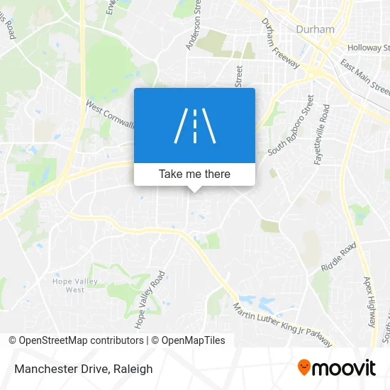 Manchester Drive map