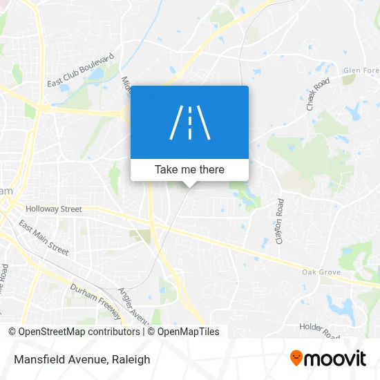 Mansfield Avenue map