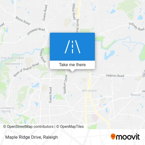 Maple Ridge Drive map
