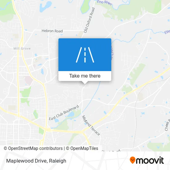 Maplewood Drive map