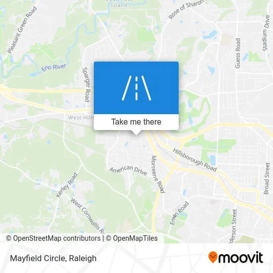 Mayfield Circle map