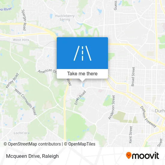 Mcqueen Drive map