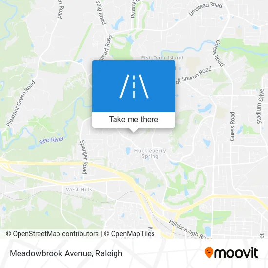 Meadowbrook Avenue map