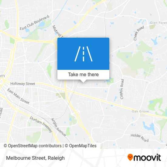 Melbourne Street map