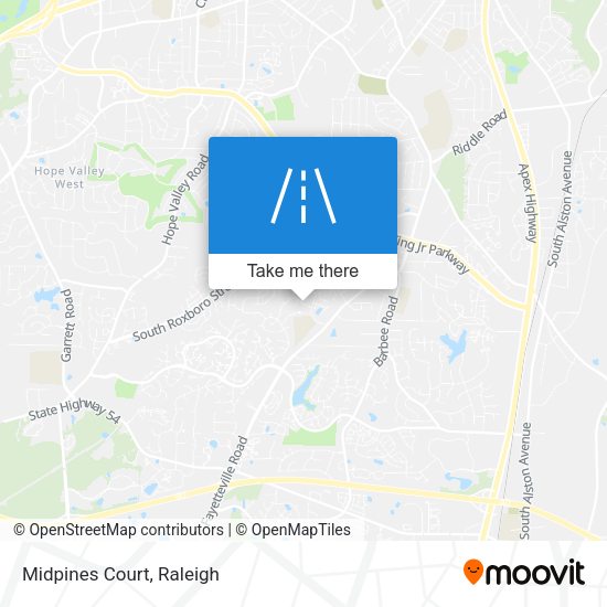 Mapa de Midpines Court