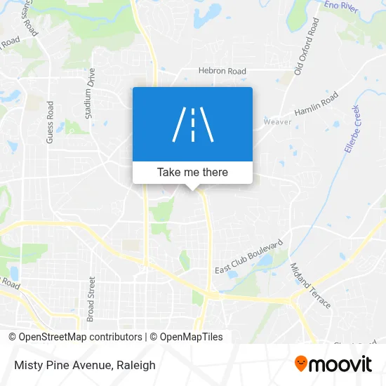 Misty Pine Avenue map