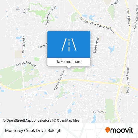 Monterey Creek Drive map