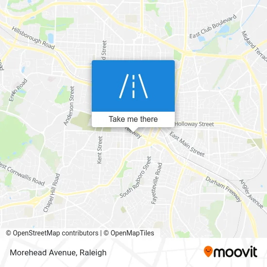 Morehead Avenue map