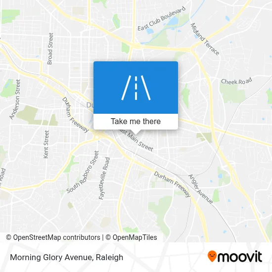 Morning Glory Avenue map