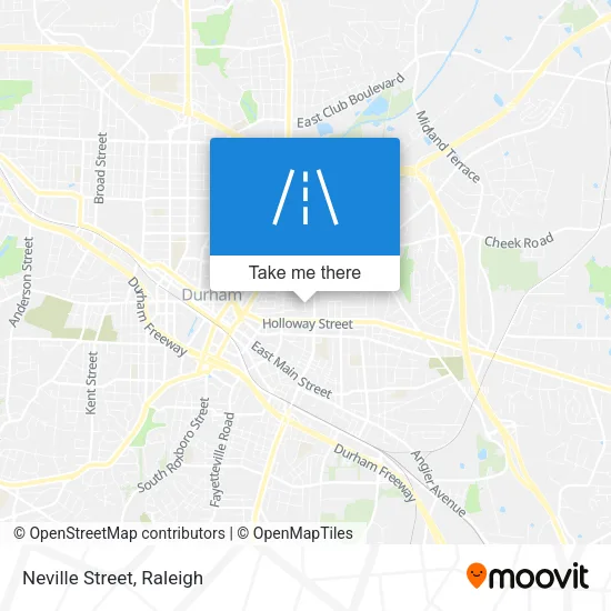Neville Street map