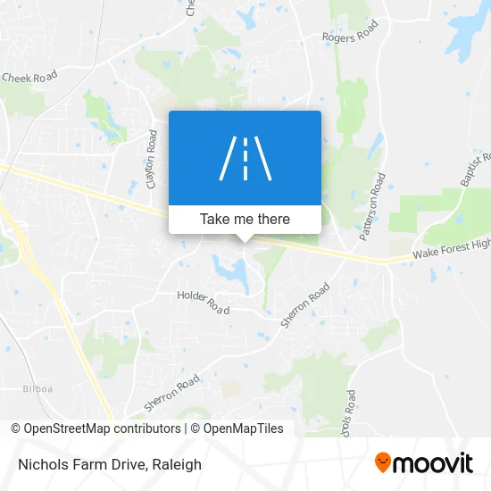 Nichols Farm Drive map