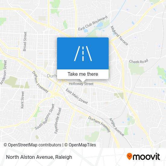 North Alston Avenue map