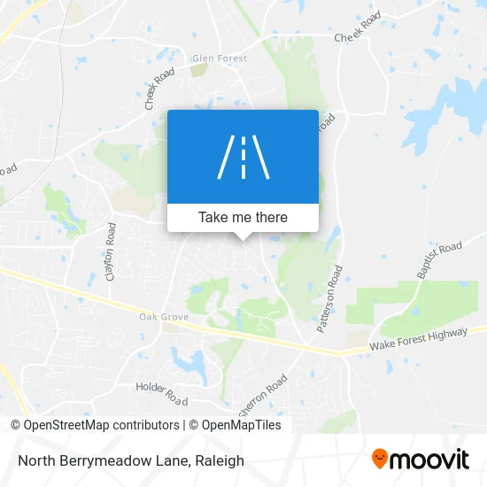 North Berrymeadow Lane map