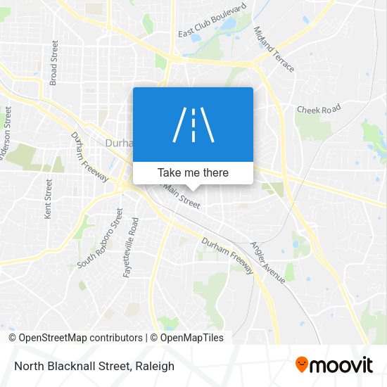 North Blacknall Street map