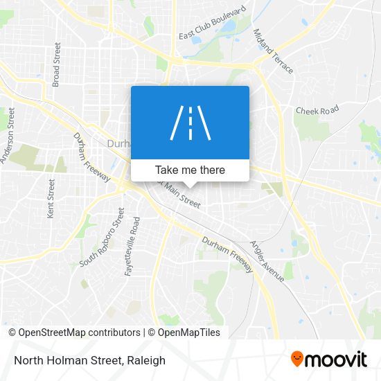 North Holman Street map