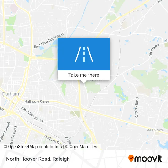 North Hoover Road map