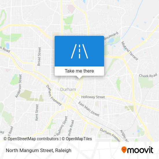North Mangum Street map