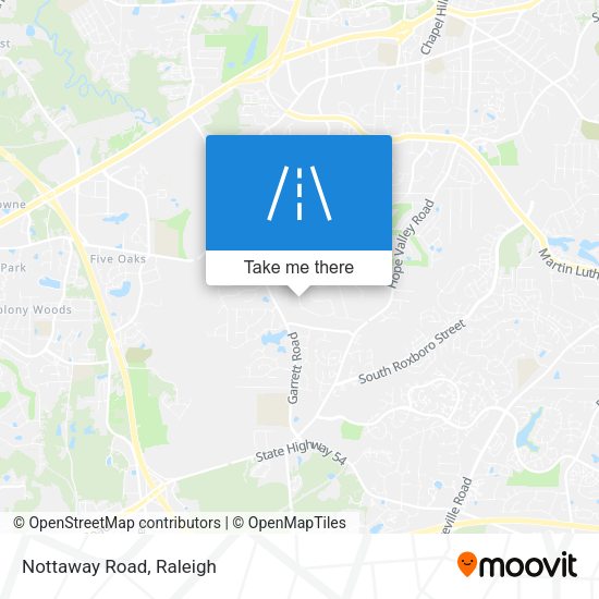 Mapa de Nottaway Road