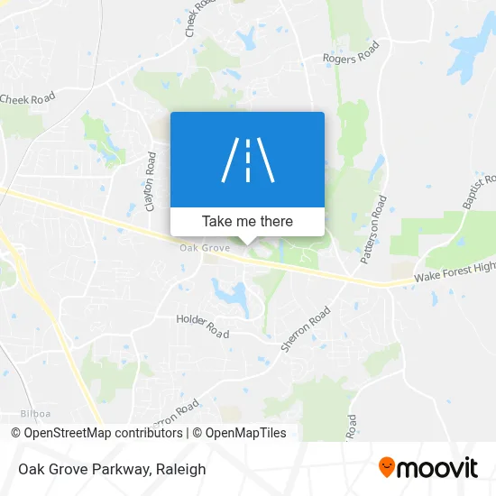 Oak Grove Parkway map