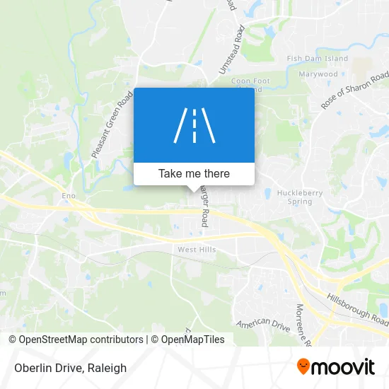 Oberlin Drive map