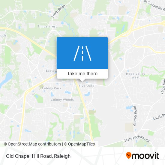 Mapa de Old Chapel Hill Road