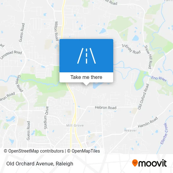 Old Orchard Avenue map