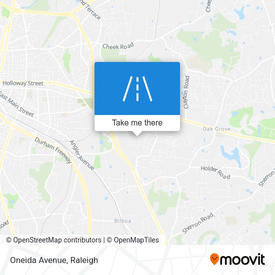 Mapa de Oneida Avenue