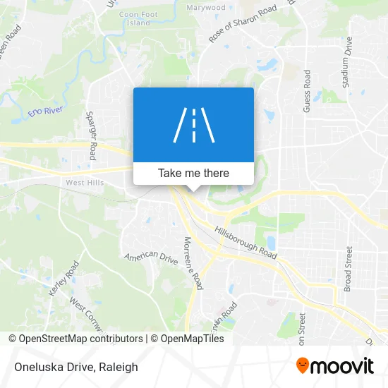 Oneluska Drive map