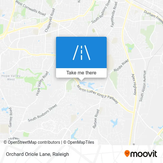 Orchard Oriole Lane map