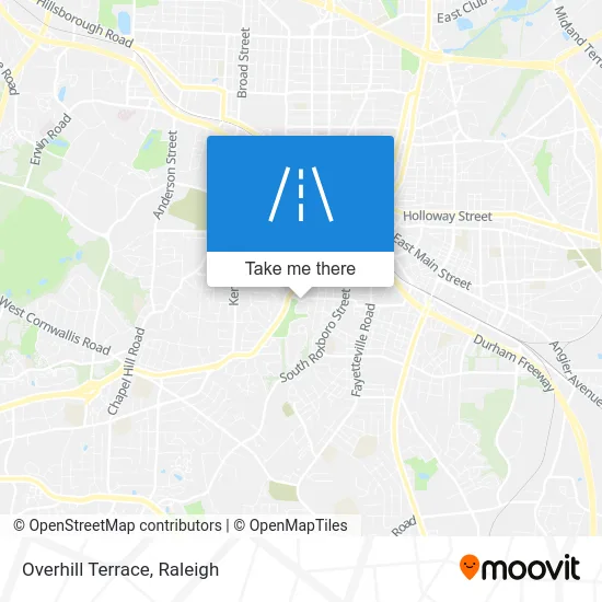 Overhill Terrace map