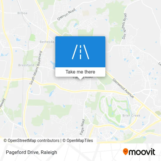 Pageford Drive map