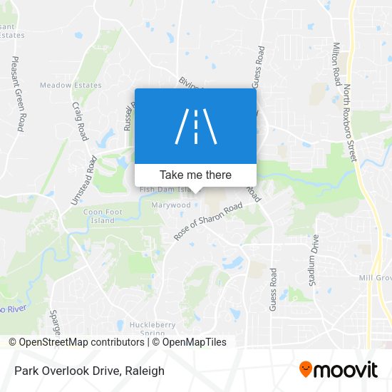 Park Overlook Drive map