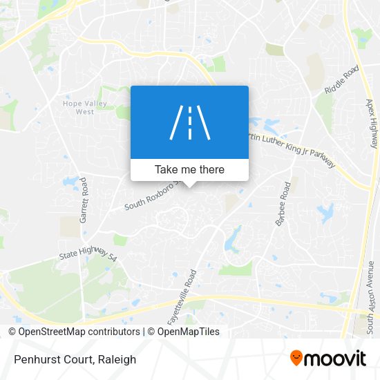 Mapa de Penhurst Court