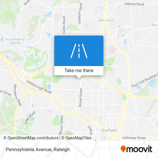 Pennsylvania Avenue map