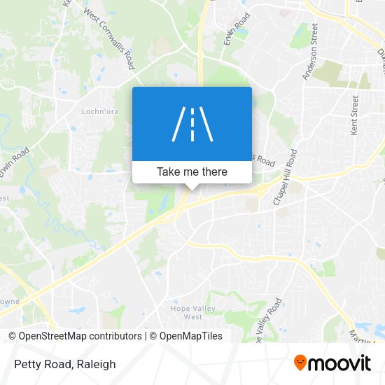 Mapa de Petty Road
