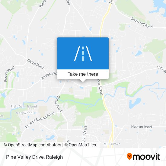 Pine Valley Drive map