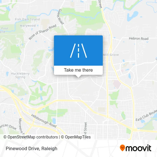 Pinewood Drive map