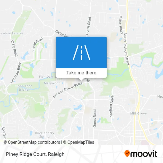 Piney Ridge Court map