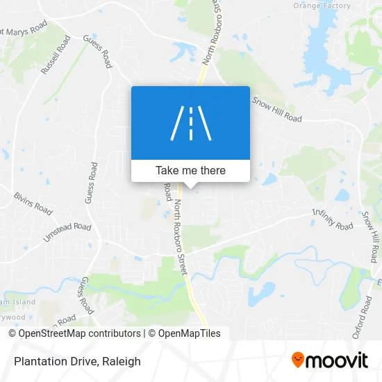 Plantation Drive map