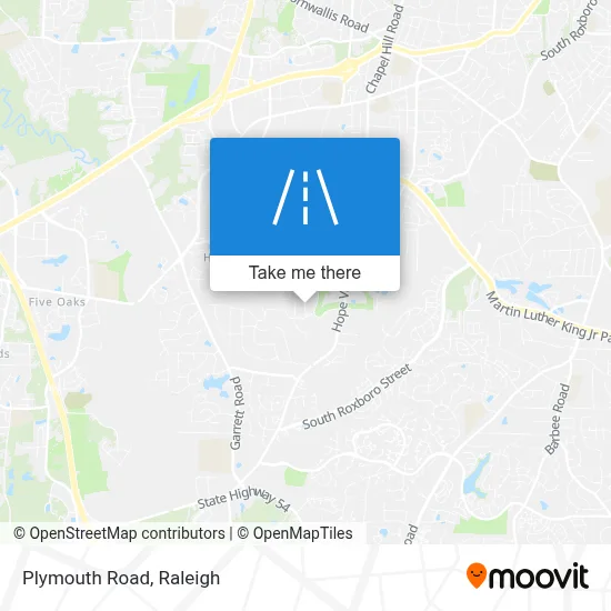 Plymouth Road map