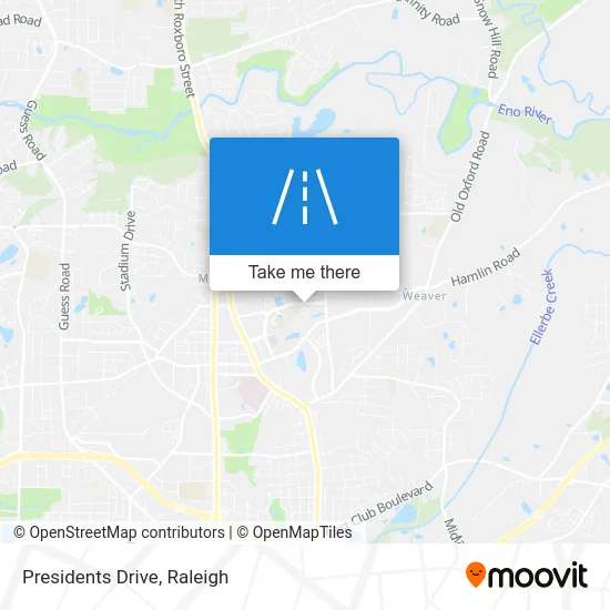Presidents Drive map