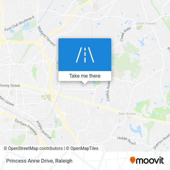 Princess Anne Drive map