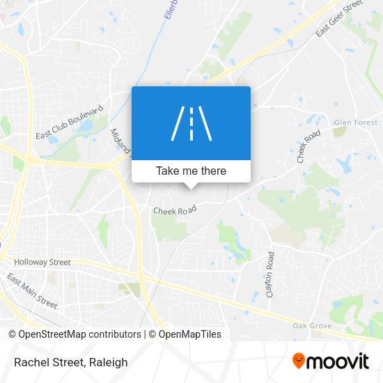 Mapa de Rachel Street