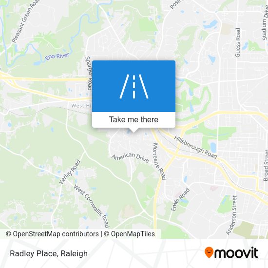 Mapa de Radley Place
