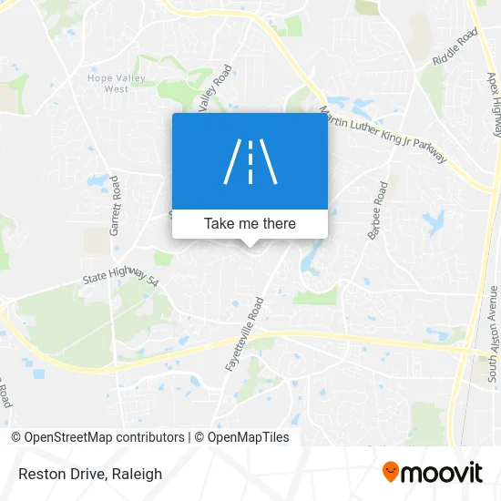 Mapa de Reston Drive