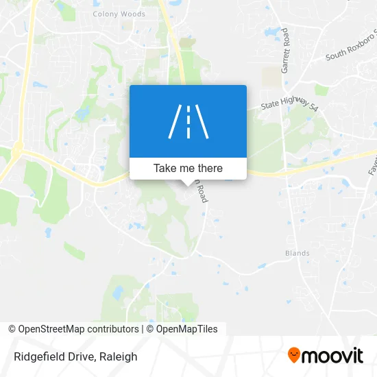 Ridgefield Drive map