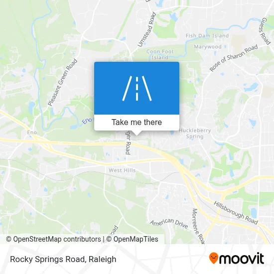 Rocky Springs Road map