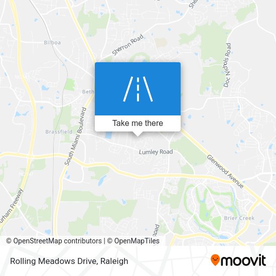 Rolling Meadows Drive map