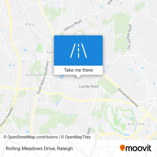 Rolling Meadows Drive map