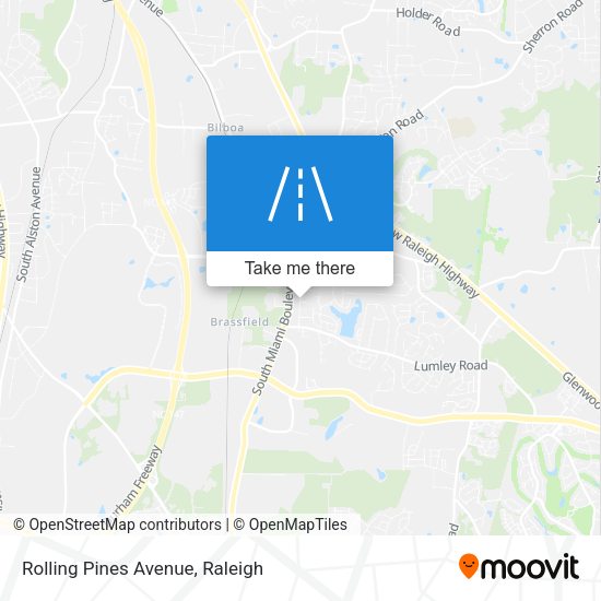 Mapa de Rolling Pines Avenue